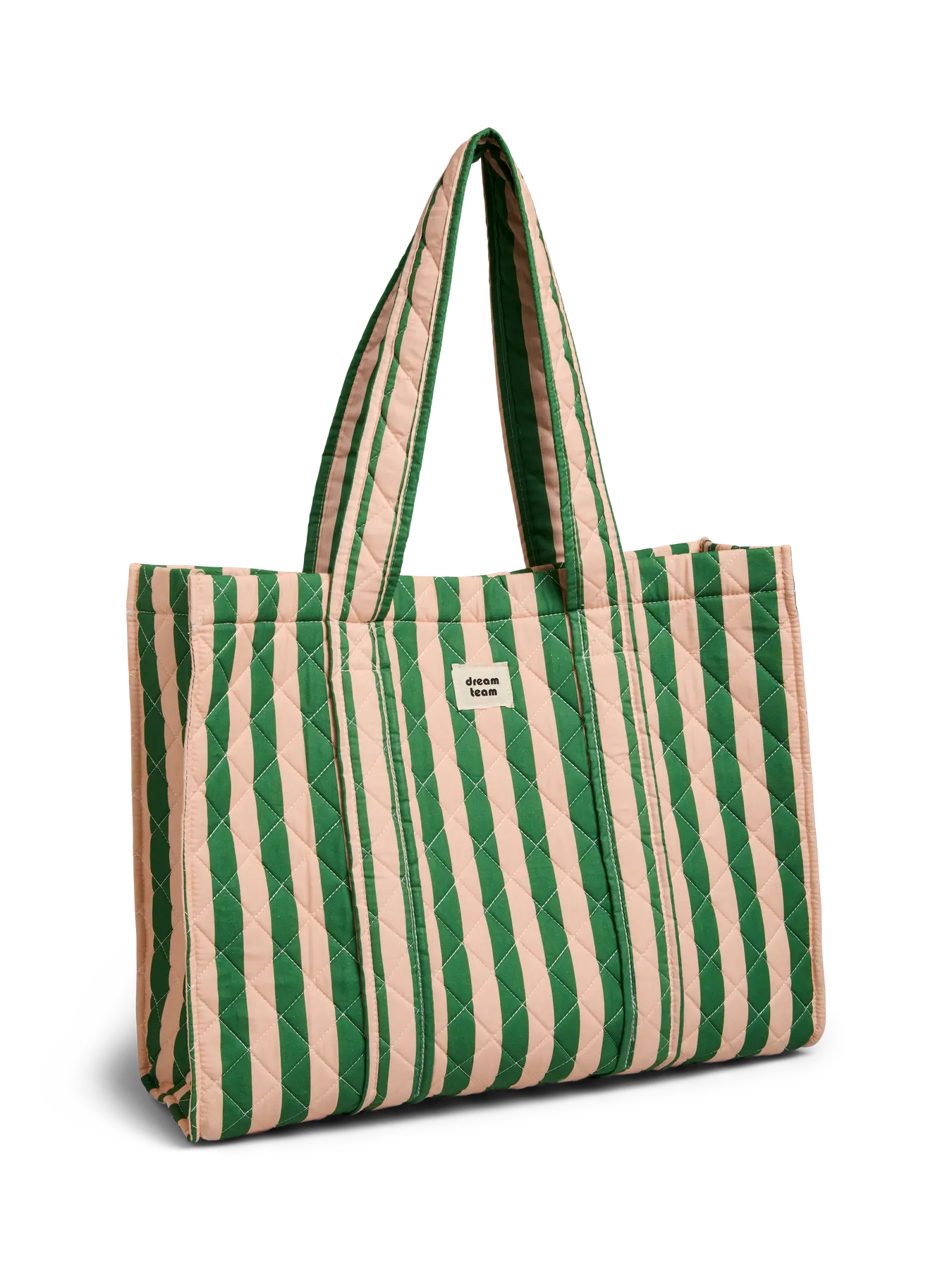 Bianca shopper pale peach green