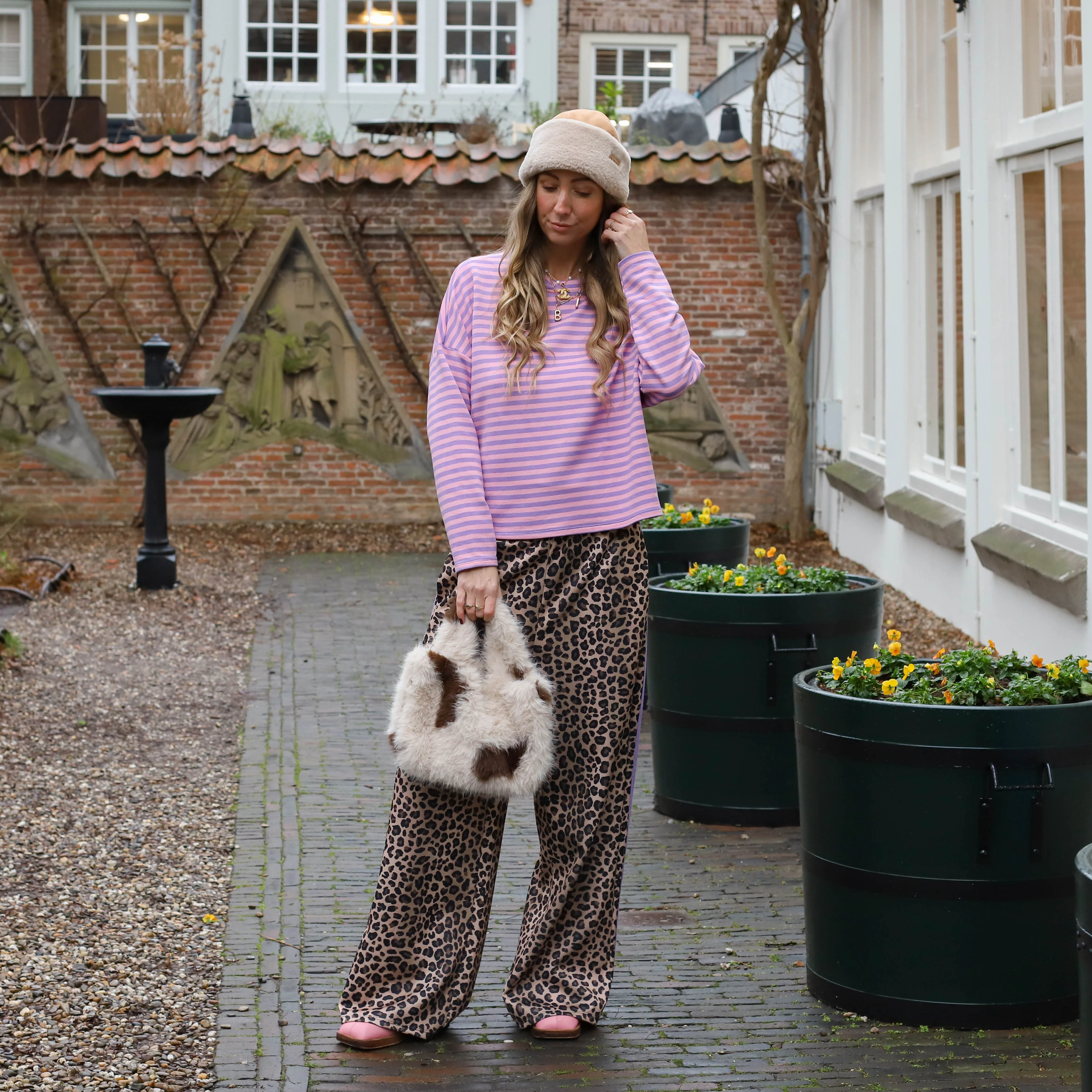 Billy streep trui lila roze - Image 4
