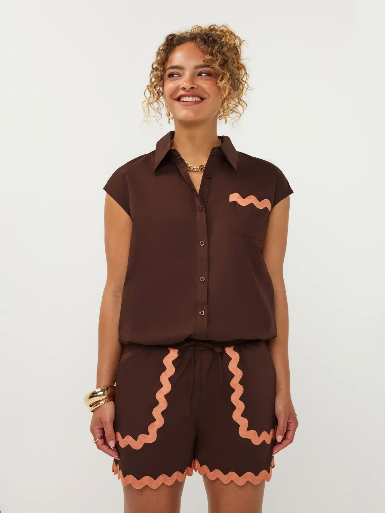Ydence Blouse Emelia Brown - Image 5