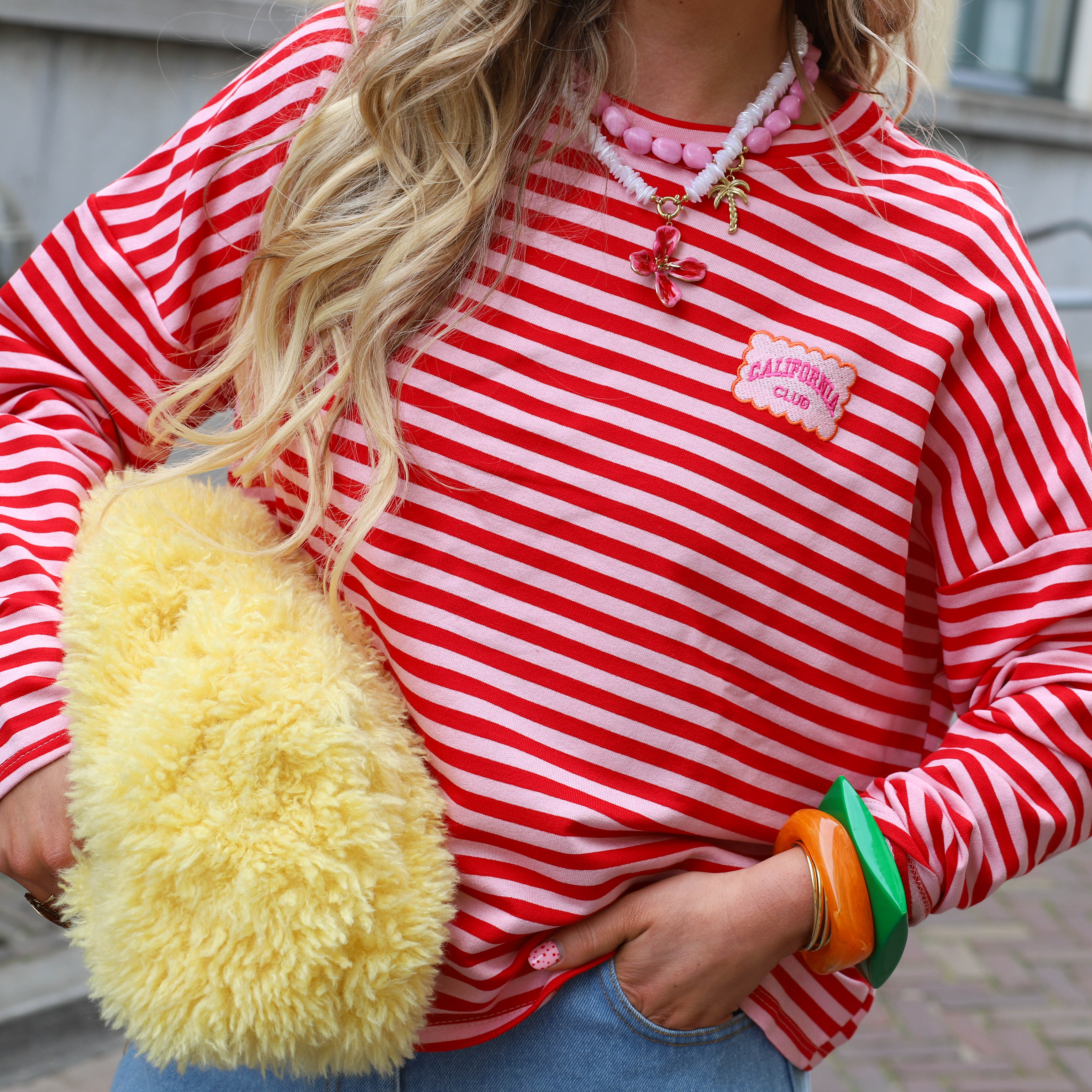 California sweater roze rood - Image 2