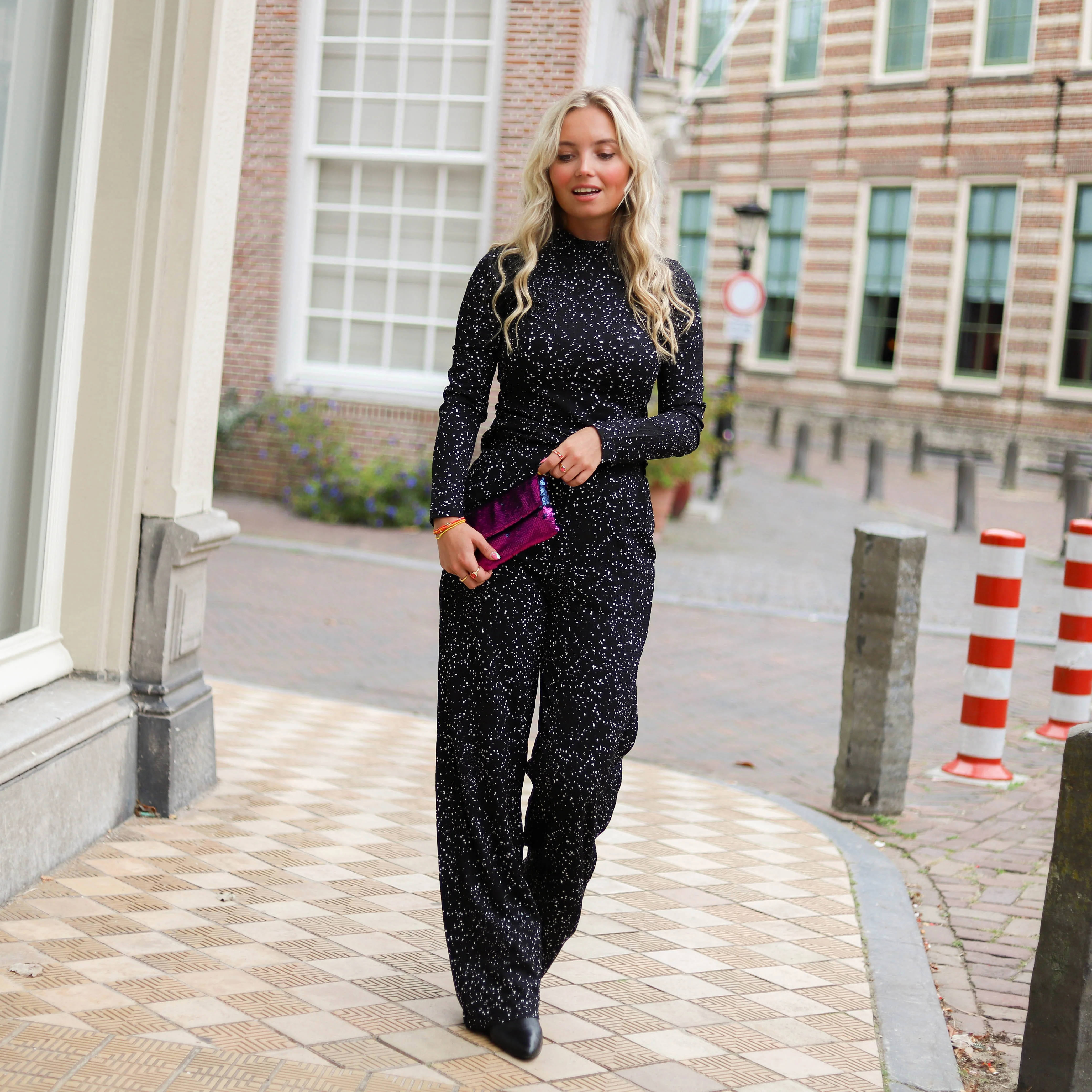 Fania wide pants stippen - Image 4