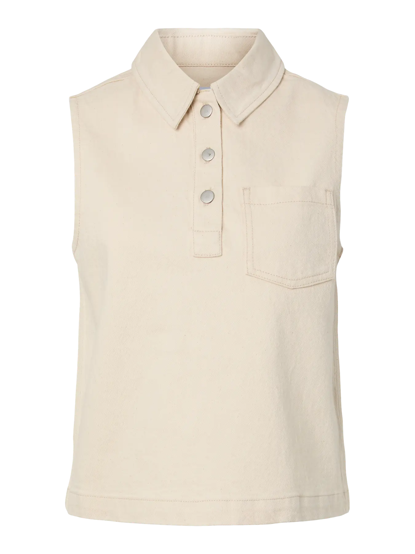Grace denim spencer top ecru