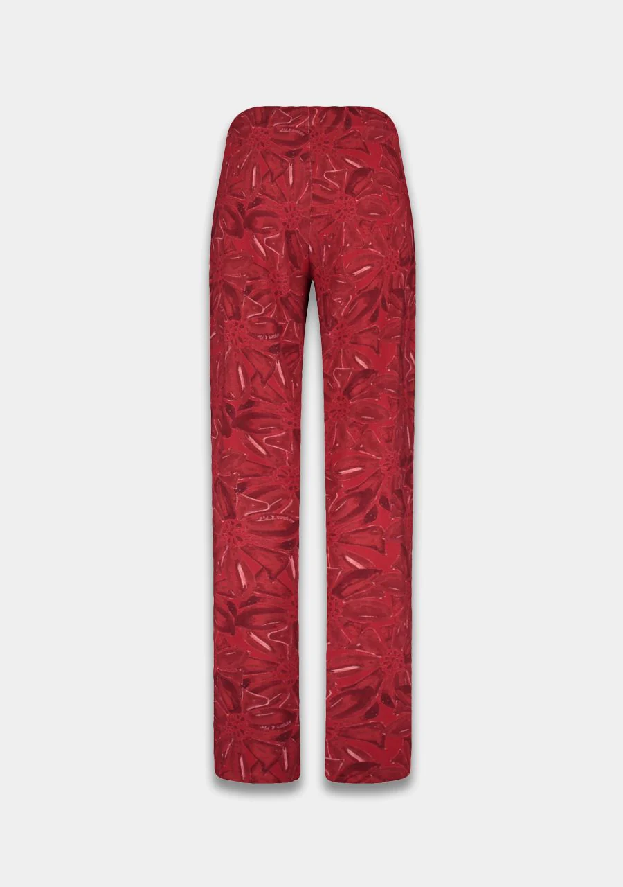 Harper & Yve Jane pants ruby red flower - Image 5