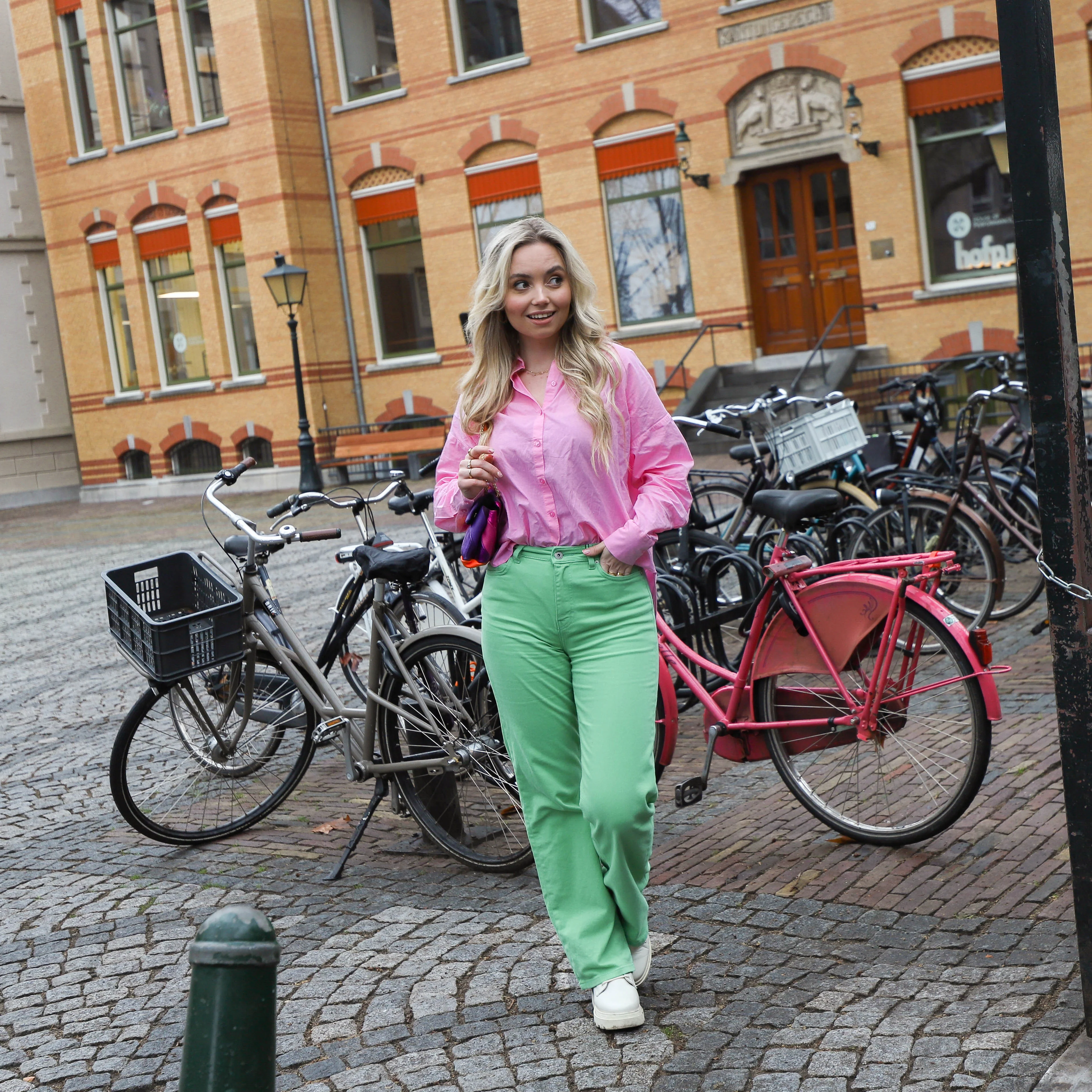 Holly wide jeans green - Image 8