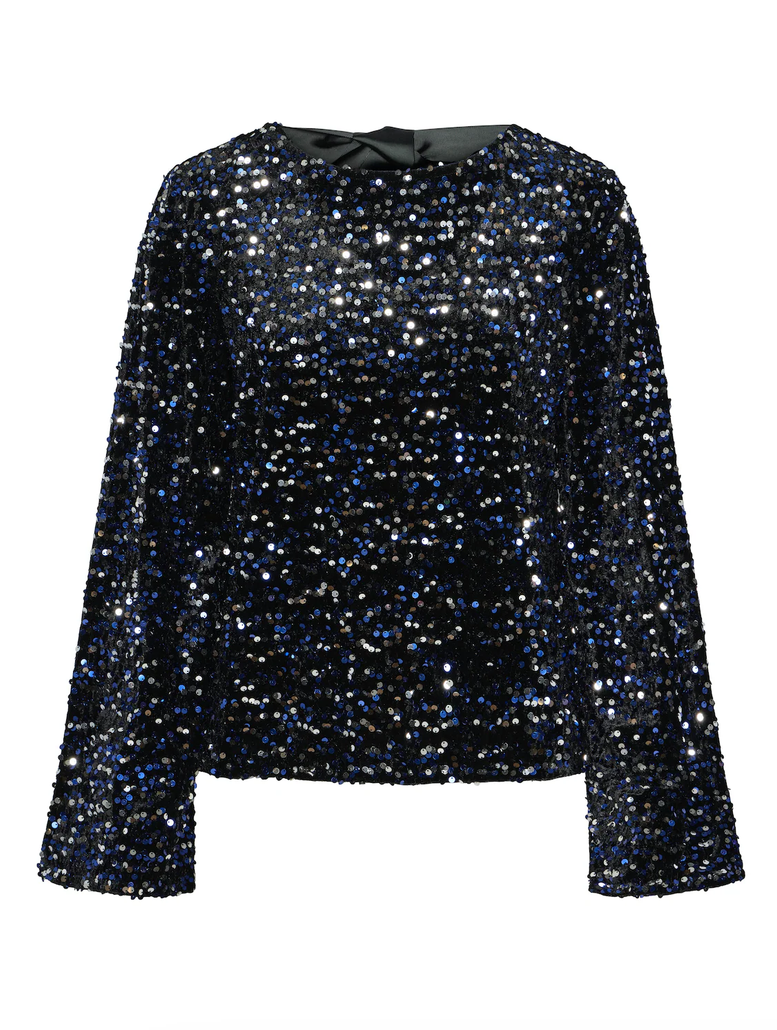 Kam deep back bow top blue black