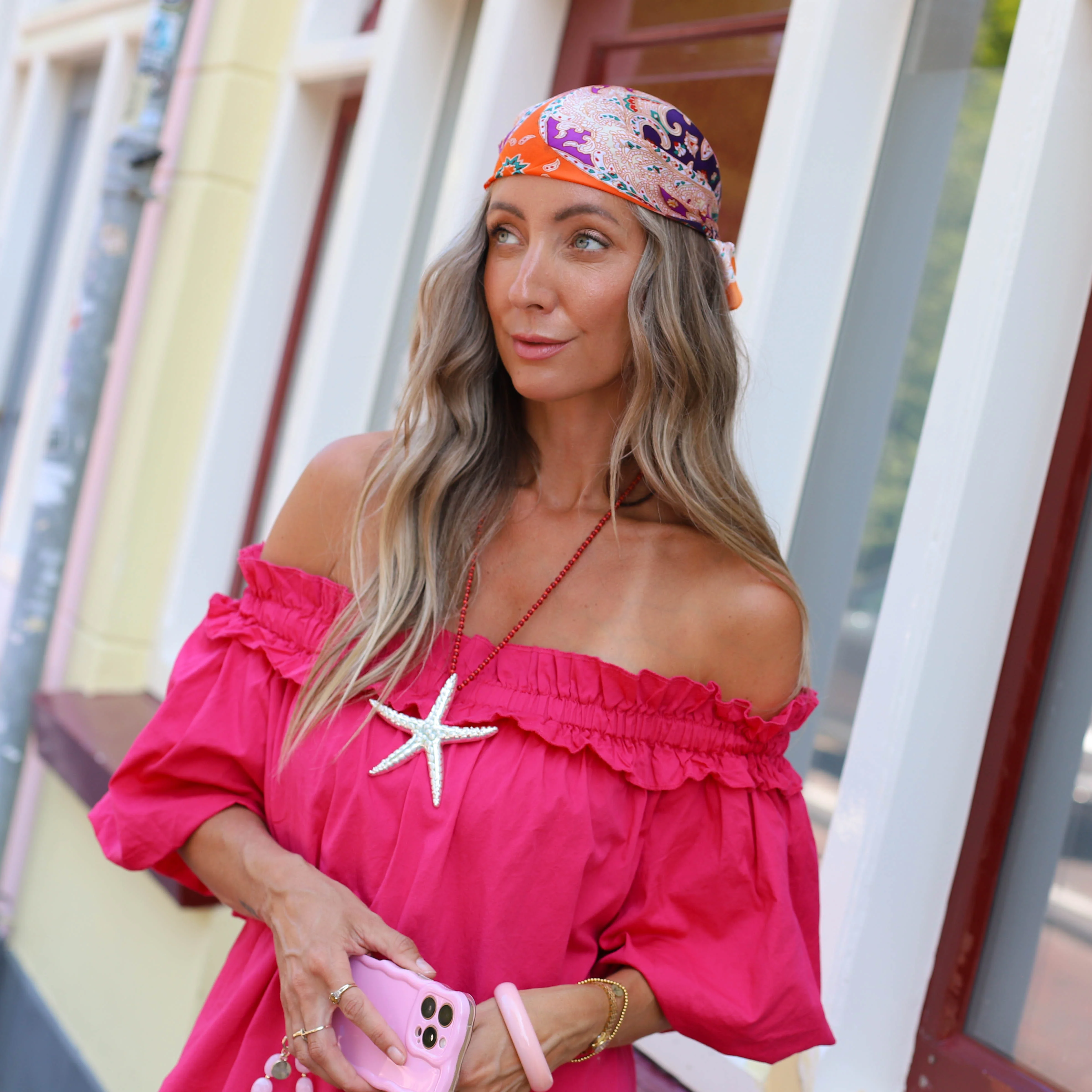 Libby jurk roesel fuchsia - Image 3