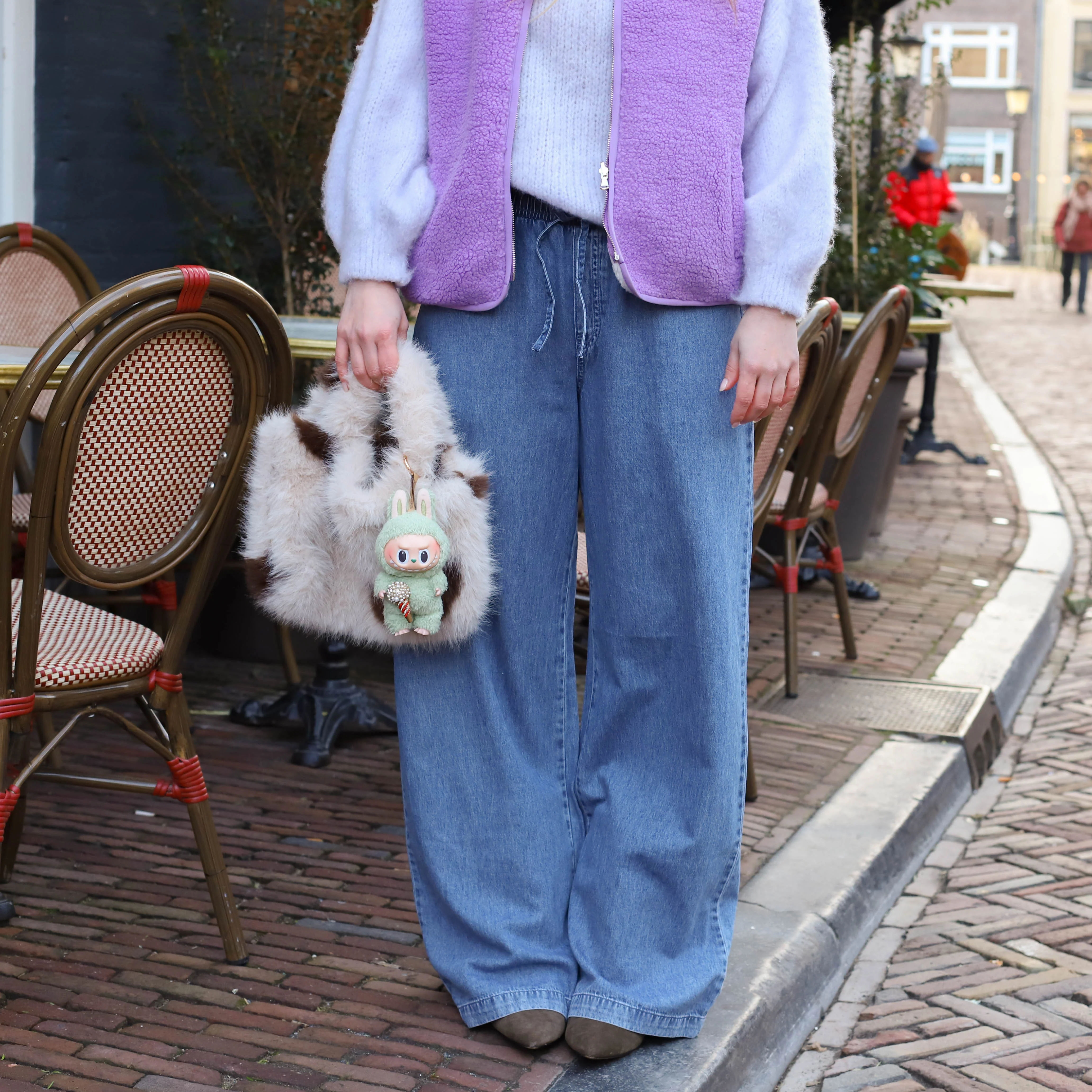 Noisy May Enza wide pants medium blue - Image 4