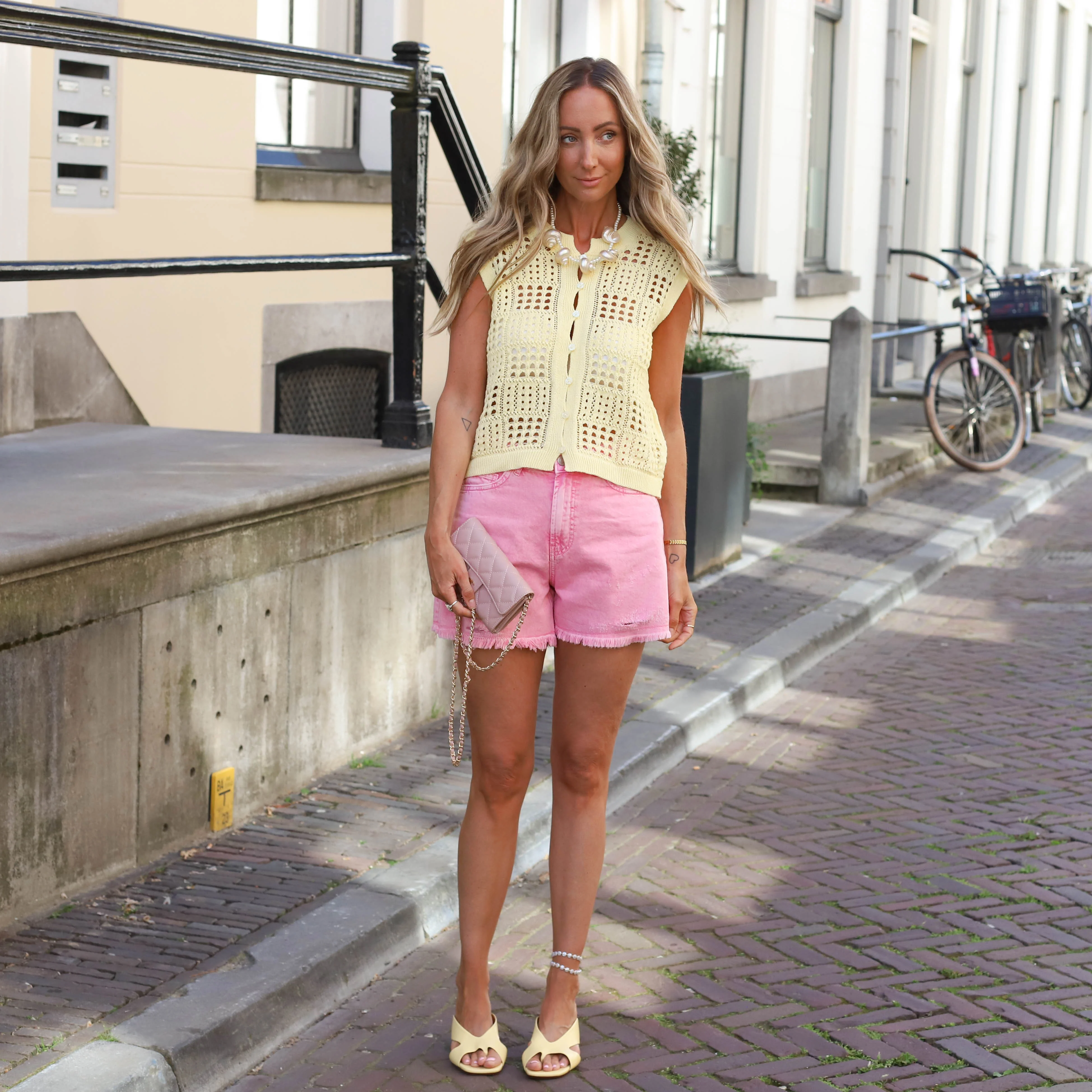 Noisy May Tammy gilet french vanilla geel - Image 4