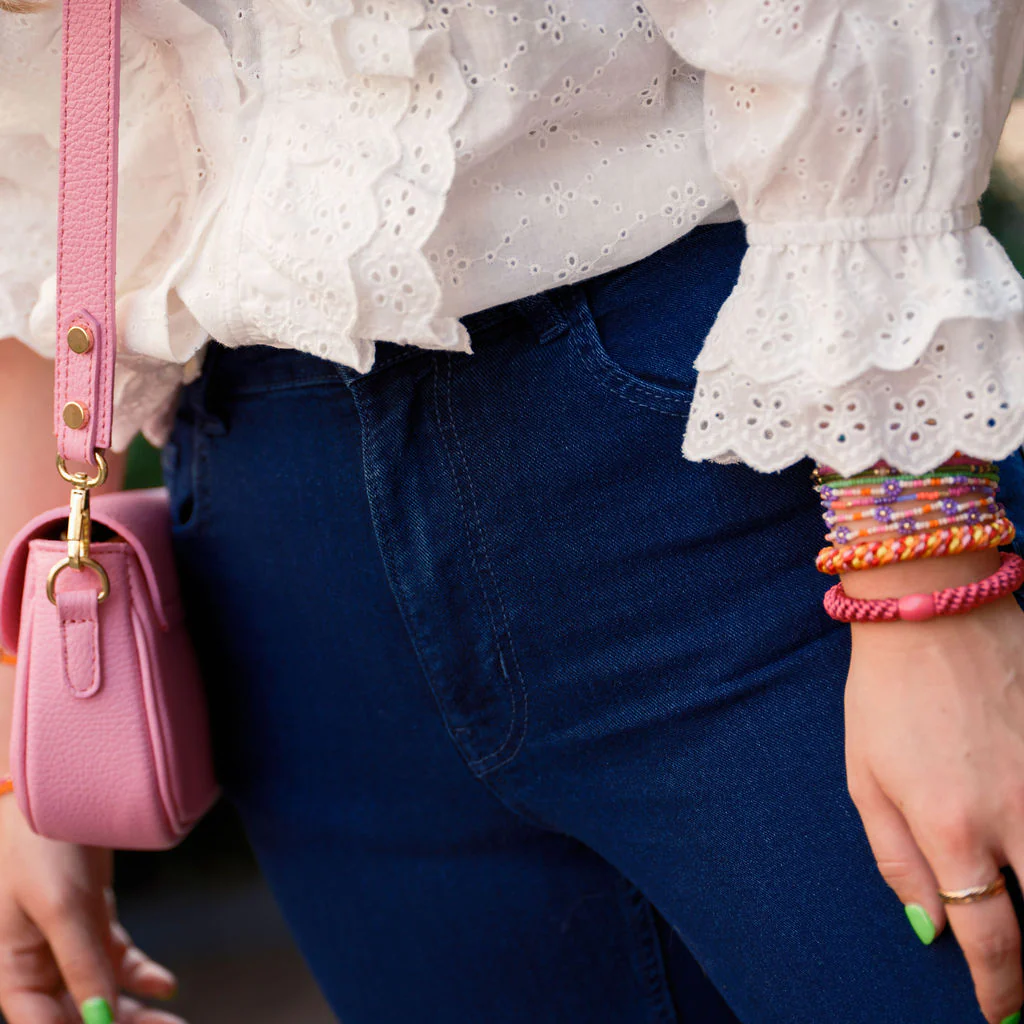 Peggy Flared dark blue denim - Image 4