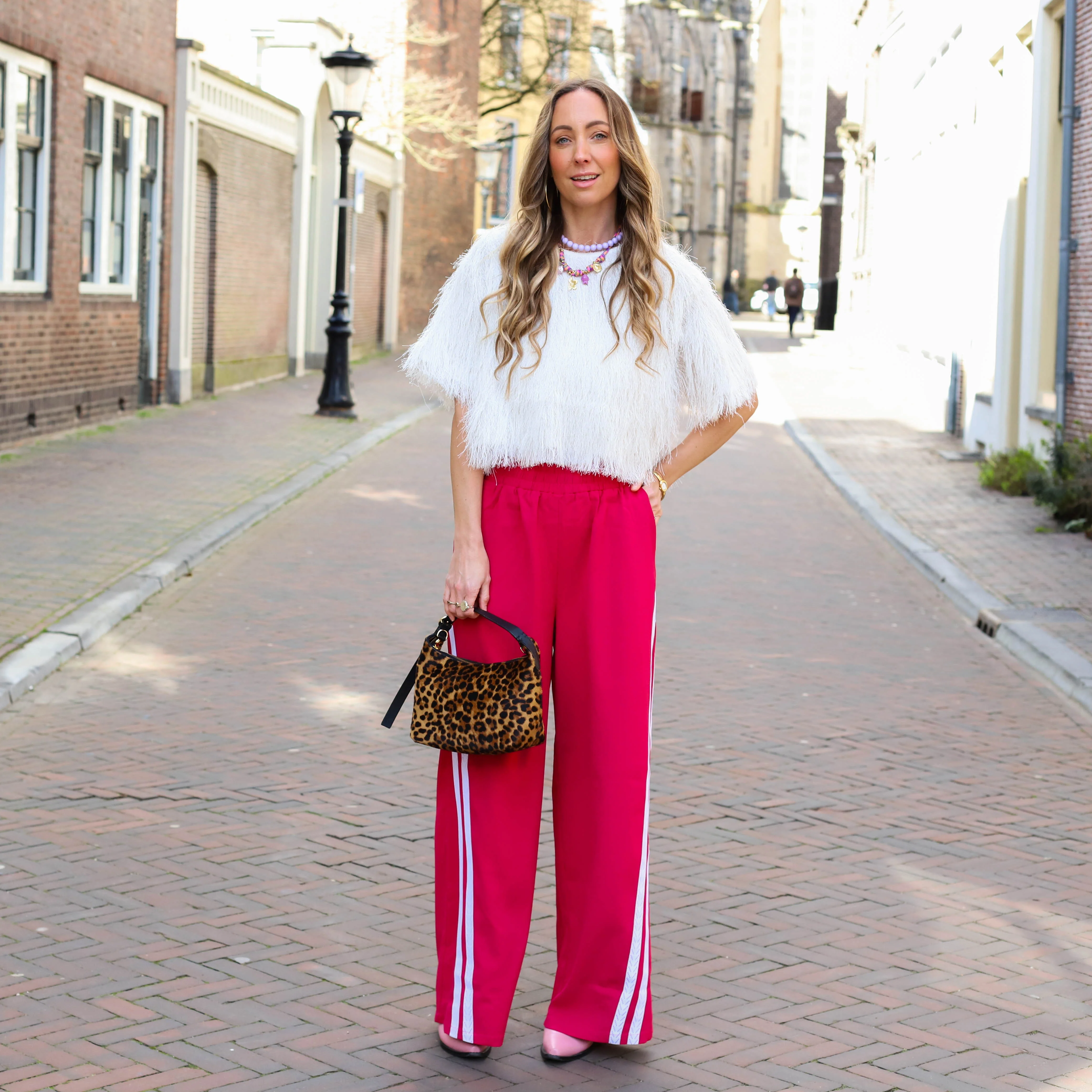 Refined Department woven cropped fringes blouse Fayenna - Image 5