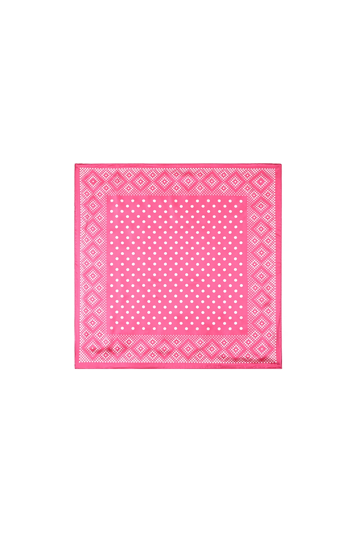Sjaal met polkadots roze - Image 5