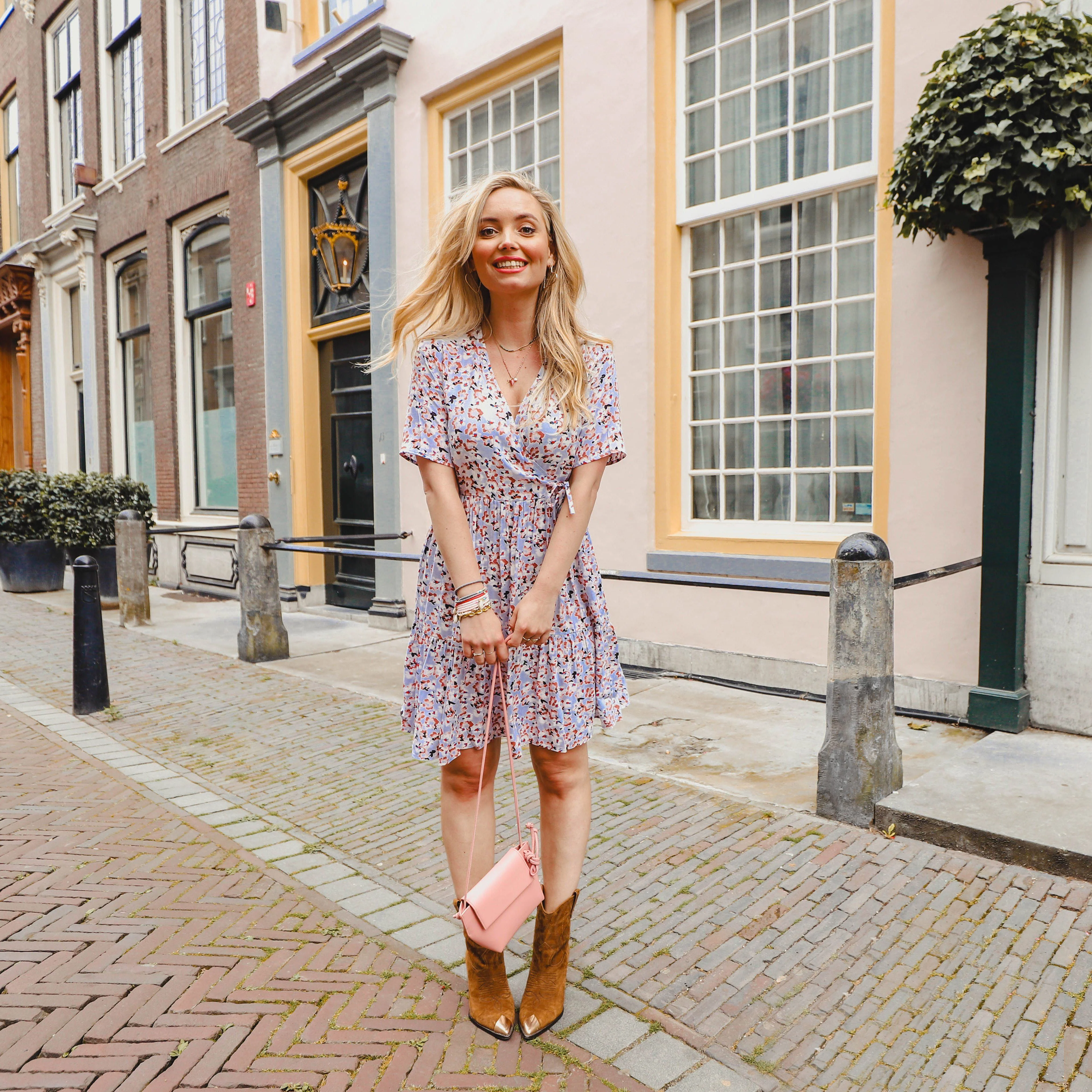 Sunny wrap dress blauw - Image 3